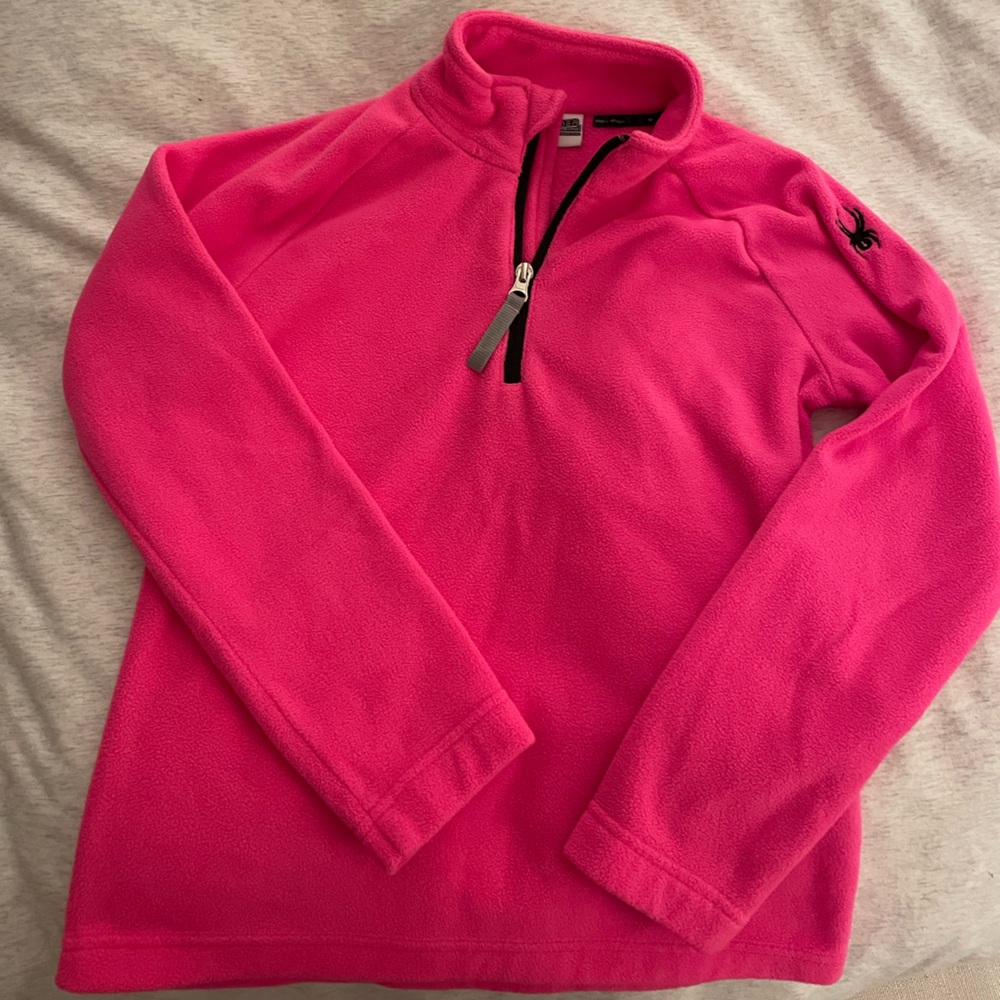 Girls pink Spyder fleece